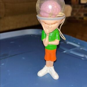 The Tick Cartoon Charles the Brain Child Taco Bell Cup & Ball Toy 6" Figure 1996